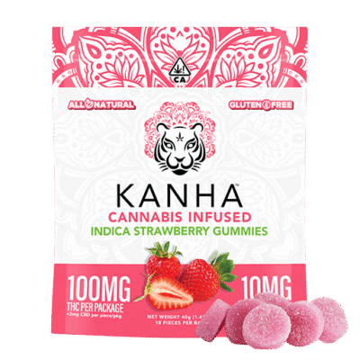 KANHA | Strawberry – Indica Gummies – 100mg